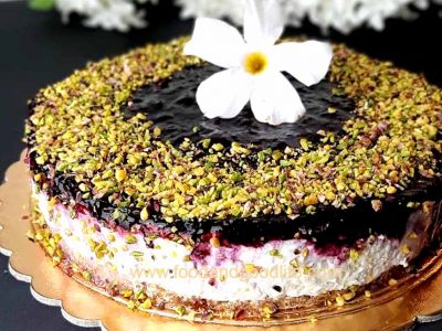 Cheesecake senza cottura, senza biscotti e burro Cheesecake senza cottura, senza biscotti e senza burro