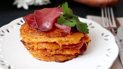 Rosti di patate dolci. Ricetta AIP e senza farina Rosti patate dolci. Ricetta AIP