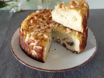 Torta di mele invisibile senza zucchero e farina Torta di mele invisibile senza zucchero