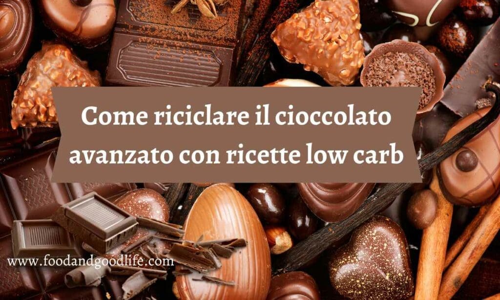 Come riciclare il cioccolato delle uova di pasqua avanzato Come riciclare il cioccolato avanza con ricette low carb, keto e senza glutine.